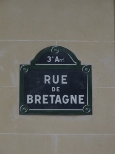 Bretagne street sign