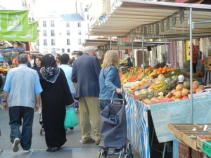 Aligre market street Paris