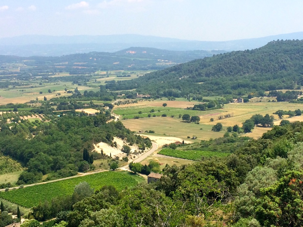 view of Luberon from Gordes