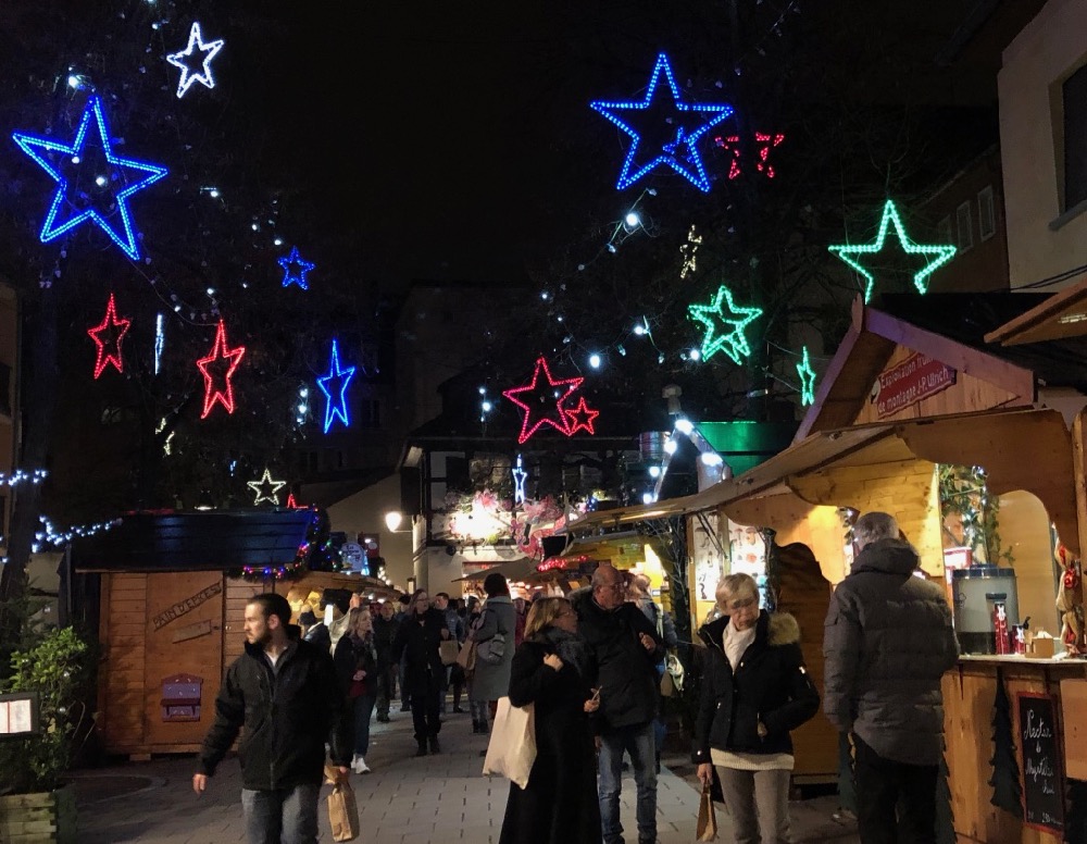 Strasbourg Christmas market lights