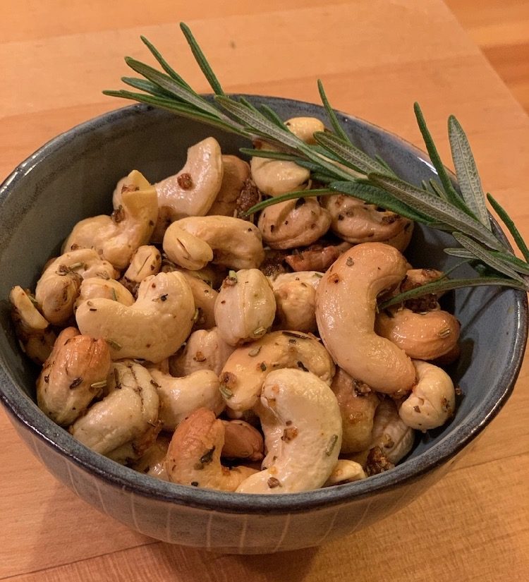 roasted cashews with herbes de provence