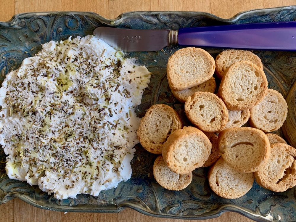 goat cheese with herbes de Provence