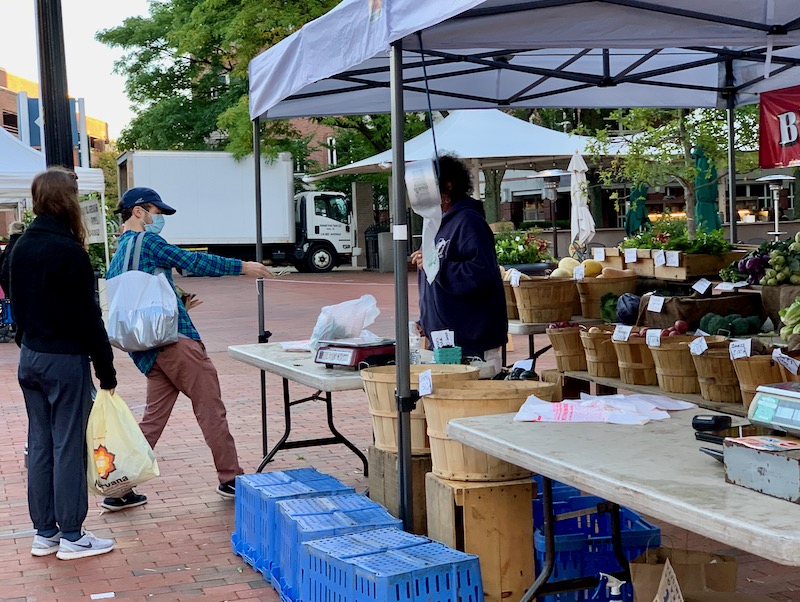 farmers market during pandemic