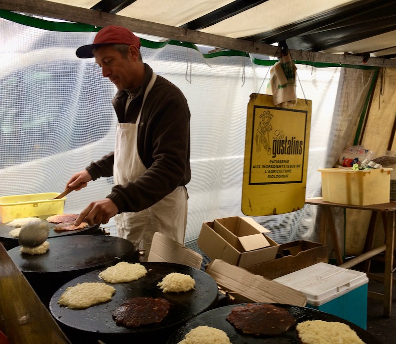 Paris market potato pancakes